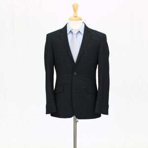 Kenneth Cole 38S Black Striped 2-Button Sport Coat Blazer Jacket B355